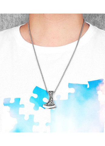 Кулон амулет Волк Ворон, нержавеющая сталь China (370677216)