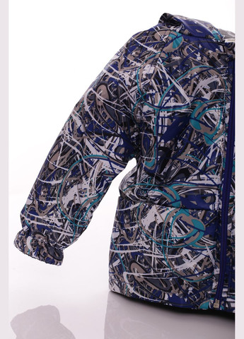 Зеленая демисезонная куртка для мальчика ноль на холлофайбере с принтом зеленой паутинки см (45010) BABYKROHA