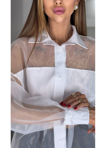 Біла блуза в стилі zara — заміри в описі DK/DL Мода без кордонів