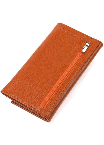 Жіночий зручний гаманець з натуральної шкіри 21829 Коричневий Canpellini (298566795)