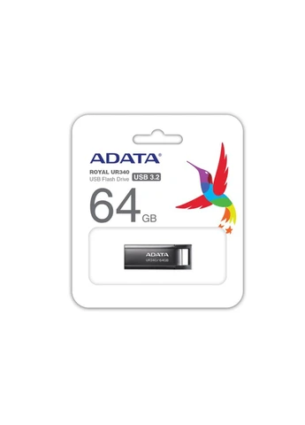 Флеш-накопичувач USB 3.2 UR340 64Gb Black ADATA (398311115)