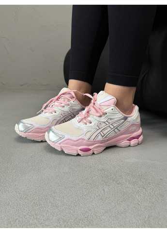 КРОССОВКИ ЖЕНСКИЕ ASICS GEL-NYC SILVER PINK АСИКС ГЕЛЬ НЮК No Brand розовые демисезоны (367172223)