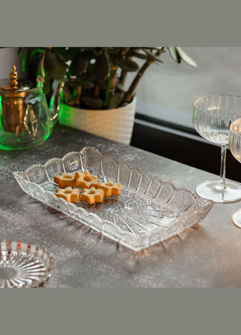 Блюдо для закусок Lirmartur скляне 28,6*16,5*3 см Yiwu (328603925)