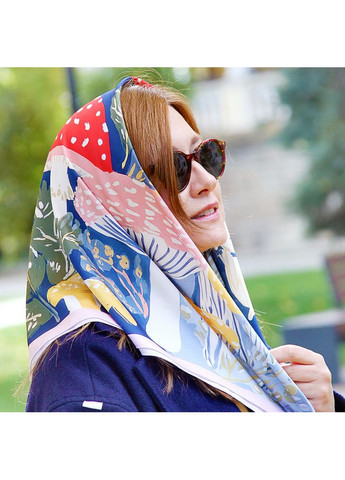 Женский платок с принтом Мухоморы и поганки Presentville 7711 (363021948)