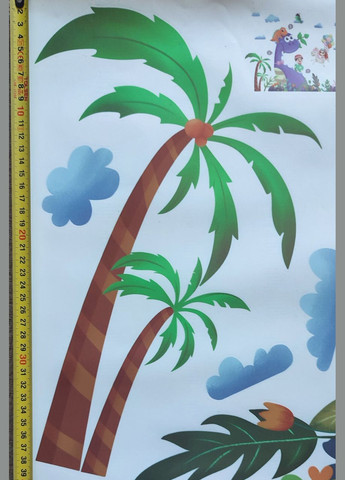 Вінілові наклейки на стіну Динозавр і діти (лист 60 х 90 см) Б249-13 BRUP (302319122)