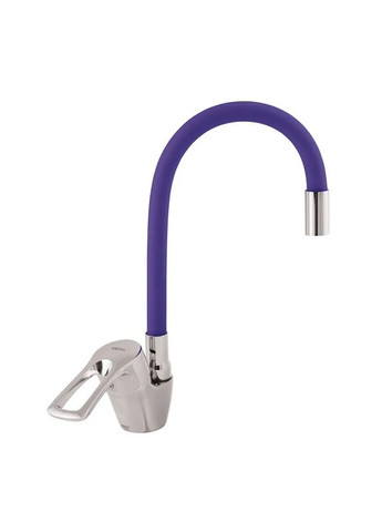 Смеситель для кухни YUB 181 с фиолетовым гибким изливом (ZX0432) Zerix (321204750)