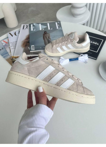 КРОСІВКИ ЖІНОЧІ ADIDAS CAMPUS 00S BEIGE V2 АДІДАС КАМПУС No Brand бежеві демісезони (367169156)