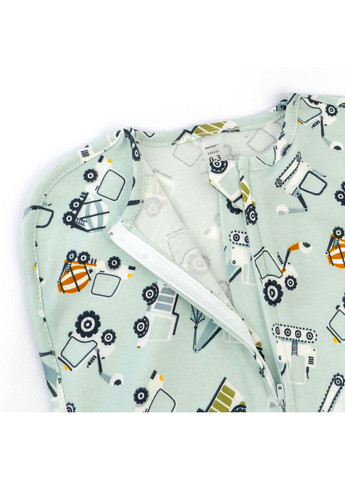 Пеленка-кокон для мальчиков на молнии Excavator Ментол dexter's (353834847)