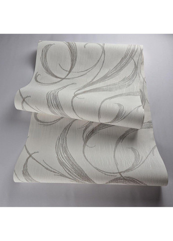 Виниловые обои 0.53 × 10.05 м 53437, молочные с коричневым узором для спальни, гостиной, кабинета MARBURG (368895800)