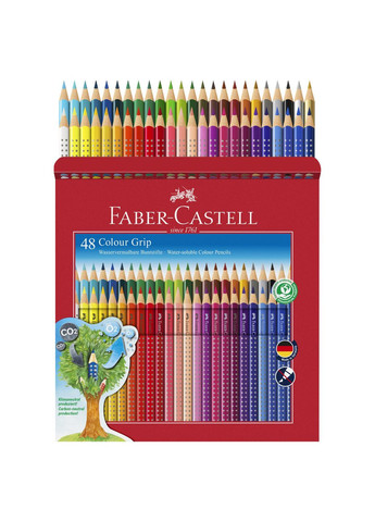 Набор карандашей 48 цв. FABER CASTELL Grip 2001 акварельные трехгранные Faber-Castell (284723138)