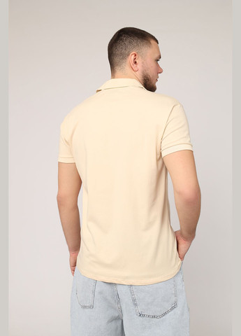 Бежевая футболка-футболка поло мужская цвет бежевый cb-00272484 для мужчин Jest sport