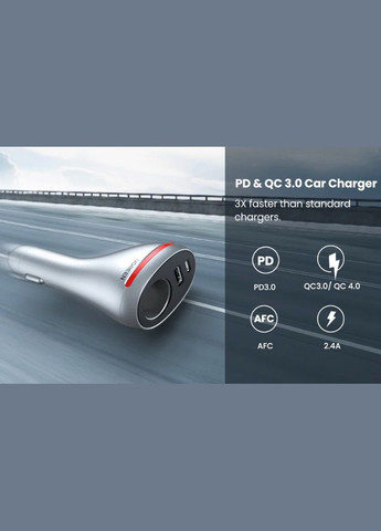 Автомобільний зарядний пристрій CD204 Car Charger 2 x USB Ports Ugreen (306447650)