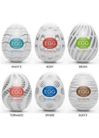 Набор яиц-мастурбаторов Egg New Standard Pack (6 яиц) - CherryLove Tenga (282710588)