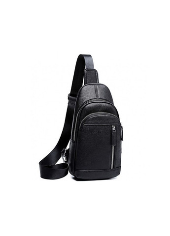 Чорний шкіряний чоловічий слінг на плечі Tiding Bag (302390971)