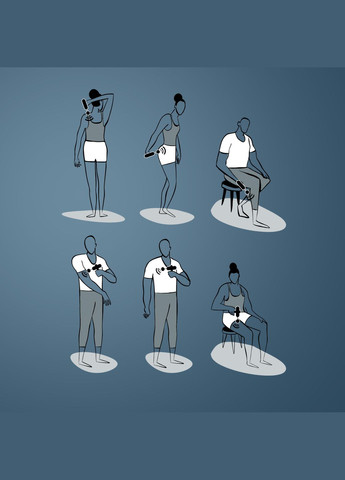 Перкуссионный Массажер Мини Массажный Пистолет для Мышц Gun USB 3 Скорости 2 Насадки Ручной Аккумуляторный APTONIA (336550220)