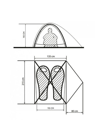 Намет Borzhava 2 Yellow 012.005.0136 Turbat (316620010)