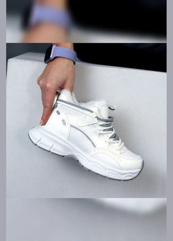 Кроссовки зимние белые женские на меху Viki кросівки белые зима (366668263)