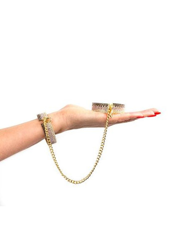 Золотий демісезонний лакшері наручники-браслети із кристалами : diamond cuffs, подарункова упаковка - cherrylove RIANNE S