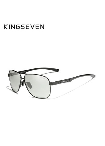 Мужские фотохромные солнцезащитные очки N7188 Black Photochromic KINGSEVEN (303110865)
