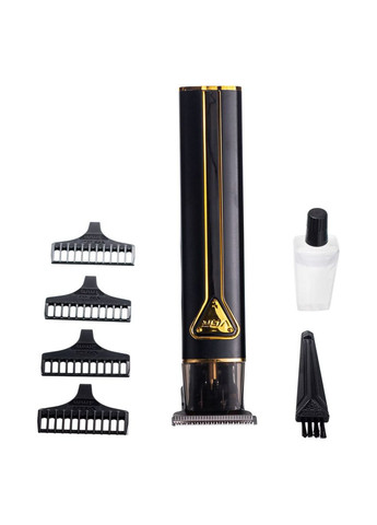 Триммер для стрижки волос аккумуляторный 4 насадки Черный VGR V-009 Jooki (360920943)