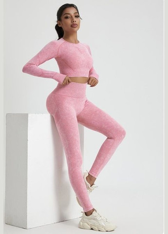 Спортивный костюм варенка з PUSH UP для фитнеса Розовый Sport (288132313)