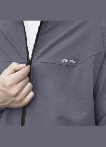 Стильна чоловіча кофта весна/осінь темно-сіра Freedom (342080408)