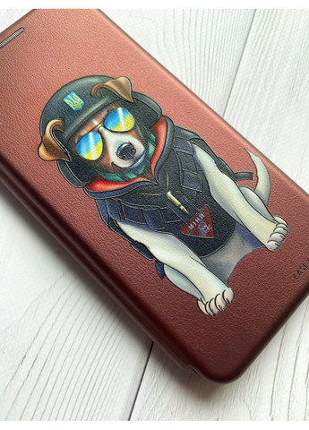 Чохол-книжка бордовий з малюнком на Xiaomi Redmi Note 13 Pro 5G Пес Патрон (принт 4) Creative (355394713)