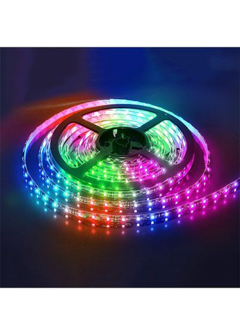 Світлодіодна LED стрічка з пультом контролер та блок живлення USB, 5м SMD 5050 RGB IP65 Multicolor No Brand (351485689)