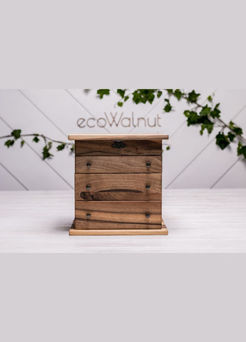 Шкатулка для прикрас із дерев'яною кришкою M Шкатулка для дівчинки EcoWalnut (295291907)