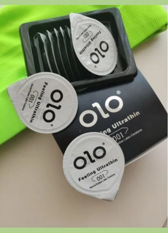 Оло презервативи з гіалуронічною жиром (упаковка 10 шт.) OLO (317591469)