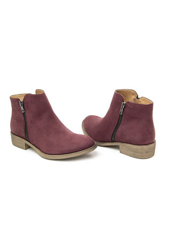 Осенние ботинки 3277102 бордовый Giorgio Picino из натурального нубука