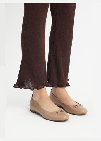 Женские балетки Rylko | бежевые натуральная кожа (318509445)