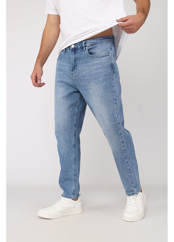 Синие демисезонные джинсы carrot мужские цвет синий cb-00277824 Yuki