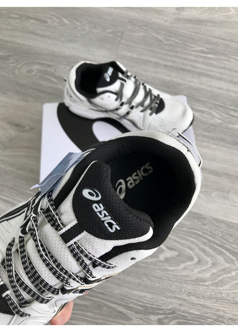 Белые демисезонные кроссовки мужские и женские asics gel kahana 8 white black | асикс гель кахана 8 белые No Brand