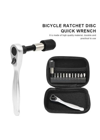 Мультитул для велосипеда - набор шестигранных бит RideRace (11 бит с трещеткой с кейсом) Rider (324627064)