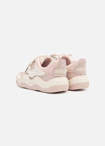 Розовые демисезонные кроссовки для девочки цвет розовый цб-00244328 Kimboo