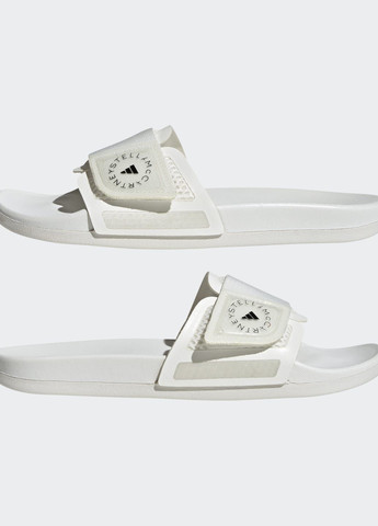 Белые шлепанцы by stella mccartney adidas