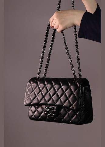 Жіноча сумка Chanel 26 black, жіноча сумка Шанель чорного кольору No Brand (307925618)