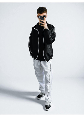 Мужской осенний спортивный костюм черно-белый No Brand (364710236)