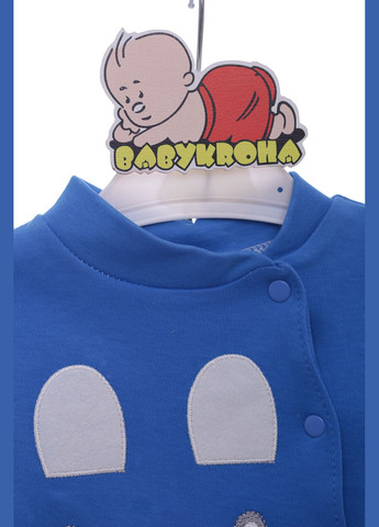 Синій демісезонний комплект розпашонка, повзунки трикотажний для хлопчика собачка синій 56 см (36956) BABYKROHA