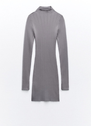 Сіра кежуал сукня Zara однотонна