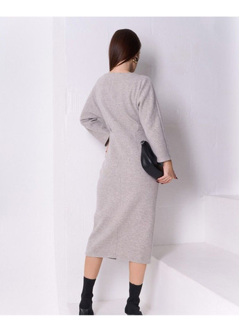 Бежевое повседневный платья sa-576 темно-бежевый ISSA PLUS