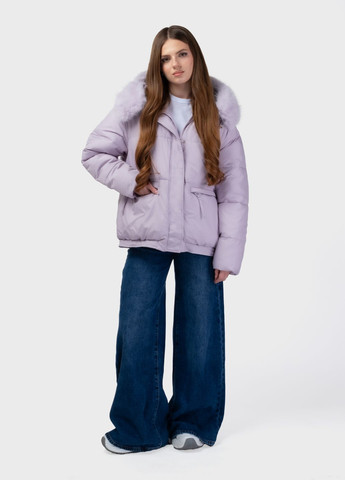 Фиолетовая зимняя куртка женская 344781 Power