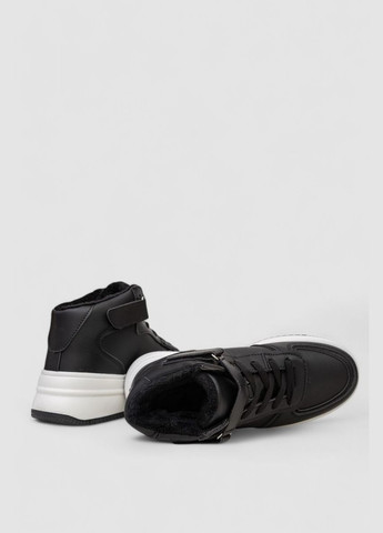 Кроссовки женские зимние на меху,, 248RAM03 Stilli чёрно-белые всесезоны (313291306)