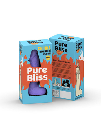 Свічка у вигляді члена MINI Violet 15 см Pure Bliss (355897779)
