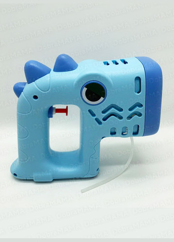 Пістолет для бульбашок дитячий генератор мильних бульбашок на батарейках з підсвічуванням розчином Зелений 73634 DobraMAMA (331647792)