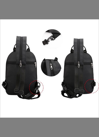 Вместительный черный текстильный рюкзак RoyalBag AT08-6800A (282823911)