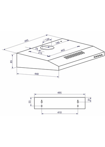 Витяжка HPL 512 BR MINOLA (356139615)