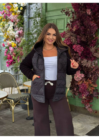 Жіноча жилетка з капюшоном — ЗАМІР В ОПИСІ GD/GL Модний простір (366883320)