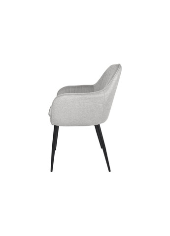 Стул EMILY черный каркас/светло-серый тк. Intarsio (365461278)